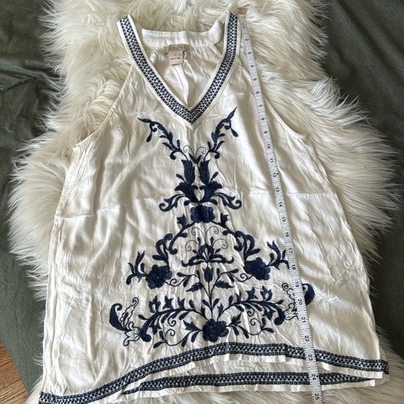 L u c k y B r a n d • Boho 70s embroidered tank top - Picture 5 of 6